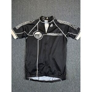 Champion System Mountain Flyer Magazine Cycling Jersey Mens Large Black White